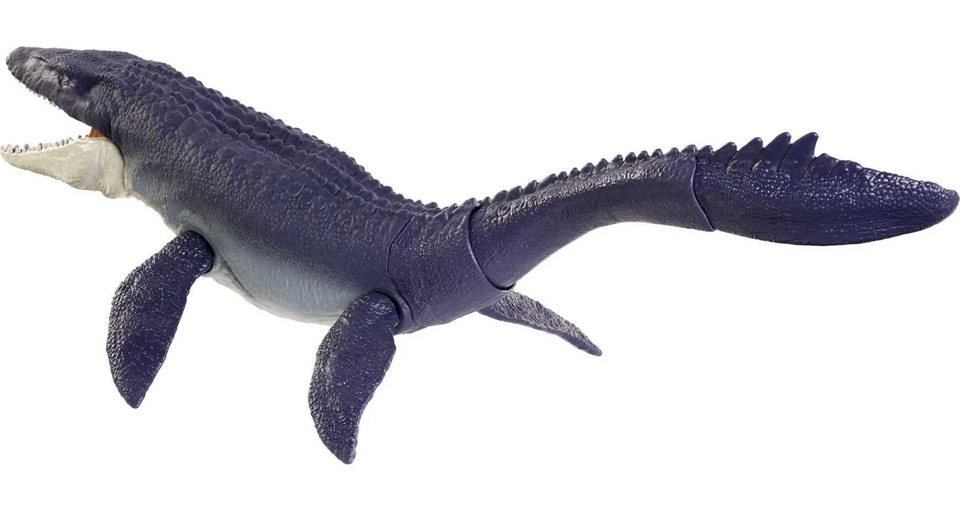 Jurassic World Toys Dominion Mosasaurus Dinosaur Action Figure, 29-in Long Toy with Movable JointsPlus Downloadable App & AR