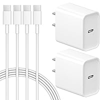 iPhone 15 Pro Max Charger iPhone 15 Charger Fast Charging USB C Charger 2-Pack iPad Pro Charger 6FT Cord for iPhone 15/iPhone 15 Pro/iPhone 15 Pro Max,iPad Pro,iPad Mini 6,iPad Air4,Android Phones