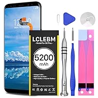 LCLEBM Galaxy S8 Plus Battery [5200mAh] S8 Plus Battery Li-ion Polymer Battery Replacement for Samsung Galaxy S8 Plus G955 G955V G955A G955T G955P G955F with Repair Kit Tools