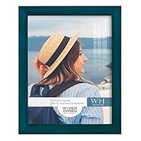 Renditions Gallery 8x10 inch Picture Frame Ocean Blue Wood Grain Frame, High-end Modern Style, Made of Solid Wood and High Definition Glass for Wall and Tabletop Photo Display