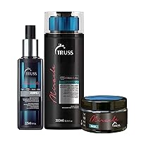 Truss Amino Miracle Heat Protectant Spray Bundle with Miracle Shampoo and Hair Mask
