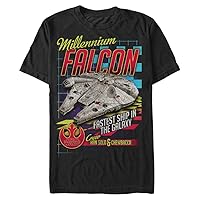 STAR WARS Big & Tall Falcon_Racer Men's Tops Short Sleeve Tee Shirt