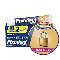 Ultra Max Hold Denture Adhesive, 2.2 Oz (Pack of 2)