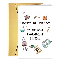 Awesome Birthday Card for Drug Dealer, Funny Birthday Card for Pharmacist, Humor Pharmacist Birthday Card Gift, Happy Birthday to The Best Pharmacist I Know