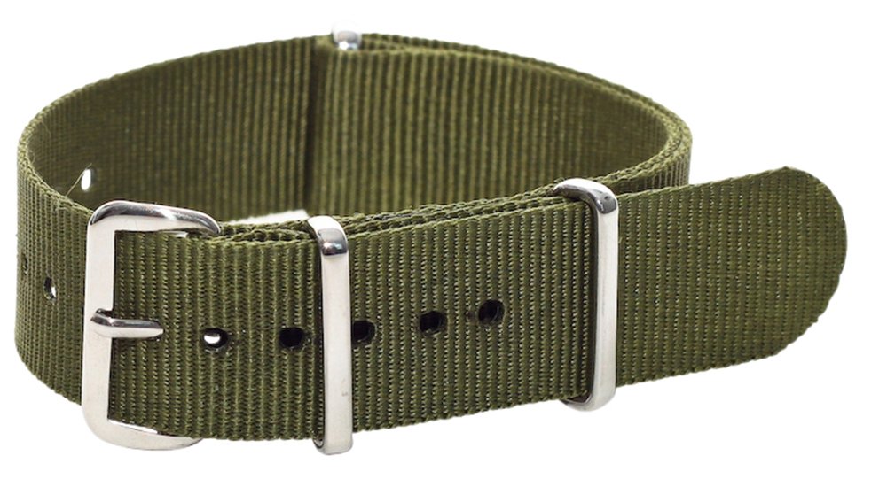 Clockwork Synergy Classic NATO - 16mm Army Green Nylon NATO Watch Strap Band