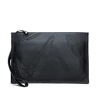 Men's Clutch Bag Leather Purse and Handbags for Men Large Capacity Business Envelope Clutch Purse (Size : 27 * 18cm)