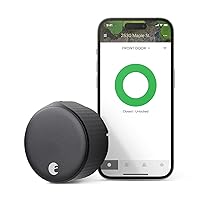 Wi-Fi Smart Lock (4th Generation) – Fits Your Existing Deadbolt in Minutes, Matte Black