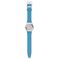 Swatch Womens Analogue Quartz Watch with Silicone Strap YLS203