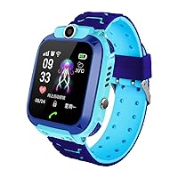 Kids Smart Watch,Q12 Touch Smartwatch for Boys Girls,with Camera,Support Precise Positioning,Long Standby Activity Trackers with Heart Rate(Blue)