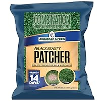Jonathan Green (10451) Black Beauty Patcher Lawn Bare Spot Repair for Sun & Shade Areas - Cool Season Grass Seed, Fertilizer, & Mulch (7 lb)