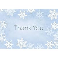 Great Papers! Merry Snowflake Foil Thank You Notecard, 50 count, 4.875