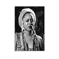 DAXXIN Erykah Badu Canvas Poster Wall Decorative Art Painting Living Room Bedroom Decoration Gift Unframe-style12x18inch(30x45cm)
