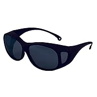 OTG Safety Glasses (20747), Fits Over Readers, Smoke Anti-Fog Lenses, Brown Frame, 12 Pairs