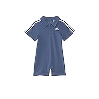 adidas baby-boys Cotton Polo Romper(infant) Casual Dress