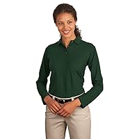 Port Authority Women's Long Sleeve Silk Touch Polo