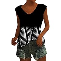 Back Packs Deals for Women Womens Spring Fashion 2024 Sequin Tops Summer Clothes Womens Cap Sleeve Summer Tops Trendy Tank Lace V Neck Loose Fit Shirts Double Sided Tape Silk Blouse (Bk，5XL)