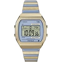 Timex Women's T80 36mm Watch - Gold-Tone Expansion Band Blue Dial Gold-Tone Case
