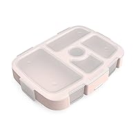 Bentgo® Kids Prints Tray with Transparent Cover - Reusable, BPA-Free, 5-Compartment Meal Prep Container with Built-In Portion Control for Healthy Meals At Home & On the Go (Nature Adventure)