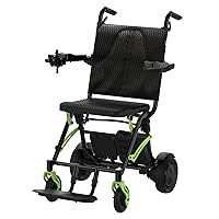 20 Miles Long Range, Smart Wheelchair for Adults, Lightweight Foldable All Terrain Electric Wheelchair for Seniors, Compact Portable Airline Approved with Joystick Controller, Brushless Dual Motors
