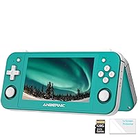 RG505 Handheld Game Console Android 12,Unisoc Tiger T618 Built-in 128G Pre-Loaded 3172 Games,Gyroscope Sensor and 4.95 inch OLED Touch Screen