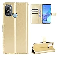 Smartphone Flip Cases Compatible with Oppo A53 2020/A32 2020/A53S/A33 Mobile Phone Wallet Case, PU Leather Holder Card Slot Cover Uitra-Thin Design Shockproof Flip Protective Case Flip Cases