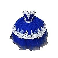 2024 Trendy White Lace Ball Gown Cupcake Flower Girl Dresses for Wedding Party Glitter Tulle