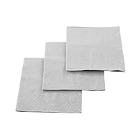 Restaurantware Luxenap 7.87 Inch Cocktail Napkins 100 Disposable Beverage Napkins - 2-Ply Linen Feel Gray Paper Bar Napkins Soft And Absorbent For Coffee Or Snacks