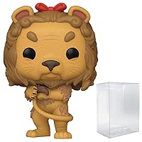 POP Movies: The Wizard of Oz 85th Anniversary - Cowardly Lion Funko Vinyl Figure (Bundled with Compatible Box Protector Case), Multicolor, 3.75 inches