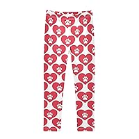 Girls Leggings Soft Comfortable Stretch Yoga Pants Leggings Athletic Leggings for Girls Kids Toddler 4-10 Years