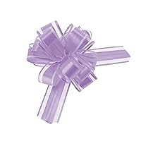 Homeford Snow Pull Bow Ribbon, 14 Loops, 1-1/4-Inch, 2-Count (Lavender)