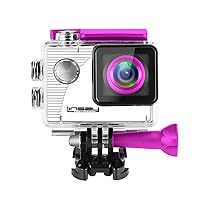 LINSAY® Funny Kids Pink Action Camera Sport Outdoor Activities HD Video and Photos Micro SD Card Slot up to 32GB
