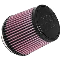 K&N Universal Clamp-On Air Intake Filter: High Performance, Premium, Washable, Replacement Filter: Flange Diameter: 4 In, Filter Height: 5 In, Flange Length: 0.625 In, Shape: Round Tapered, RU-3600