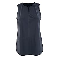 Lauren Ralph Lauren Women's Plus Size Sleeveless Keyhole Tank-B-3X Blue