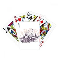 Circus Amusement Park Pattern Poker Playing Magic Card Fun Board Game
