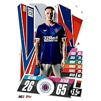 2020-21 Topps Match Attax UEFA Champions League UCL CCG #RNG12 Ryan Kent Rangers Official Collectible Card Game in Raw (NM Near Mint or Better) Condition