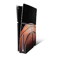 MightySkins Skin Compatible with Playstation 5 Slim Disk Edition Console Only - Basketball World | Protective, Durable, and Unique Vinyl Decal wrap Cover | Easy to Apply | Made in The USA