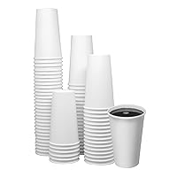 SafeWare Disposable Coffee Cups and lids 12 oz (1000 sets) - To Go Coffee Cups, | Hot Beverages | Expresso | Tea | Coffee - Poly- Coated with Rolled Edge Restaurant Grade