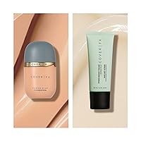 COVER FX Power Play Buildable Medium to Full Coverage Foundation, M3 + Neutralizing Makeup Primer