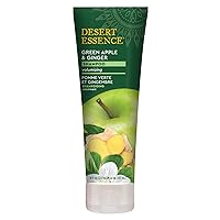 Desert Essence, Apple & Ginger Shampoo 8 fl. oz. - Gluten Free - Vegan - Cruelty Free - Volumizing - Fuller Hair - Revitalizes Scalp - Cleansing