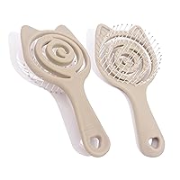 Hair Brushes for Women Curly Hair Brush Large Comb for Long-Lasting Resistant Comfortable Hair Brushing - Lightweight Compact Size for Easy Carrying (apricot)