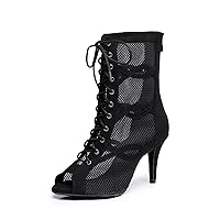 Women's Fashion Open Toe Ballroom Dance Boots Modern Party Wedding Performance Dance Shoes