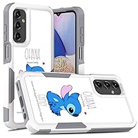 for Samsung Galaxy A25, Ohana Family Meaning Pattern Shock-Absorption Hard PC and Inner Silicone Hybrid Dual Layer Armor Defender Case for Samsung Galaxy A25 5G