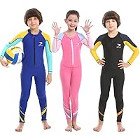 Kids Swimsuit, Boys and Girls Full Sunsuit, UPF50+ Rash Guard Wetsuit, Swimwear