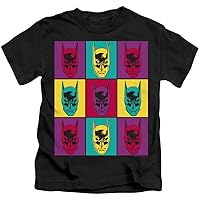 Batman Boys T-Shirt Warhol Art Black Tee