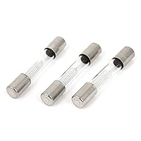 uxcell Glass Tube Fuse 0.85A 5kV 6mm x 40mm 3Pcs for Microwave Oven (Pack of 3)