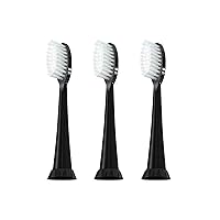TAO Clean Umma Diamond Sonic Toothbrush Replacement Heads (3-Pack) – Replacement Heads for the TAO Clean Electric Toothbrush and Docking Station, Black