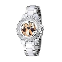 Personalized Graphic Photo Quartz Watch Wrist Watches for Men Women Custom Any Picture