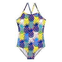 Girls One Pieces Swimsuit Cute Swimwear Bathing Suits 2-12 Years