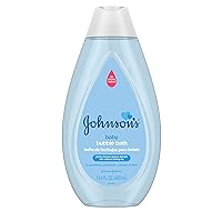 Johnson's Baby Bubble Bath for Gentle Baby Skin Care, Paraben-Free & Pediatrician-Tested Baby Bubble Bath, Hypoallergenic, Tear-Free, Dye-, Phthalate- & Sulfate-Free, 13.6 fl. oz