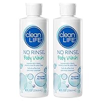 Body Wash, 8 fl oz - Leaves Skin Clean, Moisturized and Odor-Free, Rinse-Free Formula (Pack of 2) No-Rinse Body Wash, 8 fl oz - Leaves Skin Clean, Moisturized and Odor-Free, Rinse-Free Formula (Pack of 2)